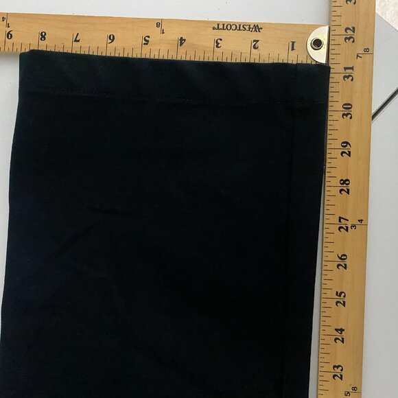 St. John Sport Straight Leg Jeans Size 10 Black High Rise Cotton Stretch - Picture 9 of 10